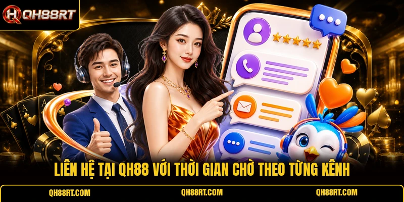 Liên hệ tại QH88 với thời gian chờ theo từng kênh